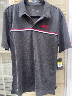 NWT Atlanta Falcons NFL Nike Dri-fit Mens Polo Shirt Mens Size S Retail $75